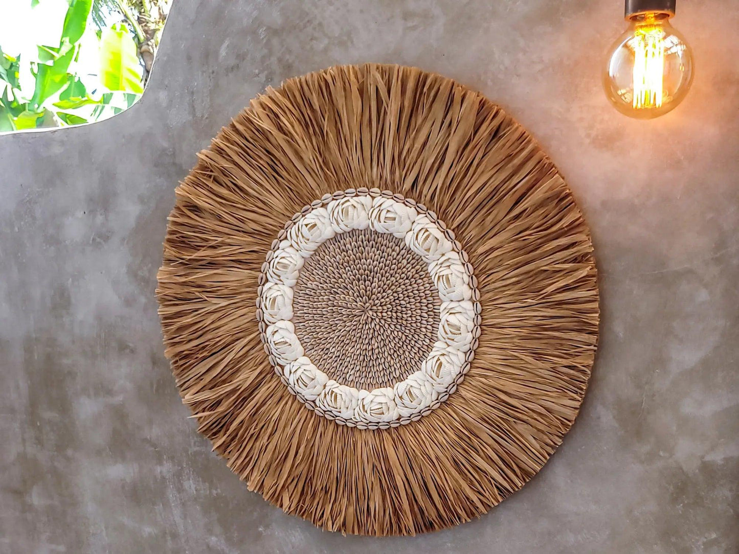 Boho Wanddeko "Bali Spirit" I Ø 60cm MyBaliNestBoho Deko%handmade%handgefertigt%Inneneinrichtung%exklusiv%Bali%Luxus%Wohnzimmer%Schlafzimmer