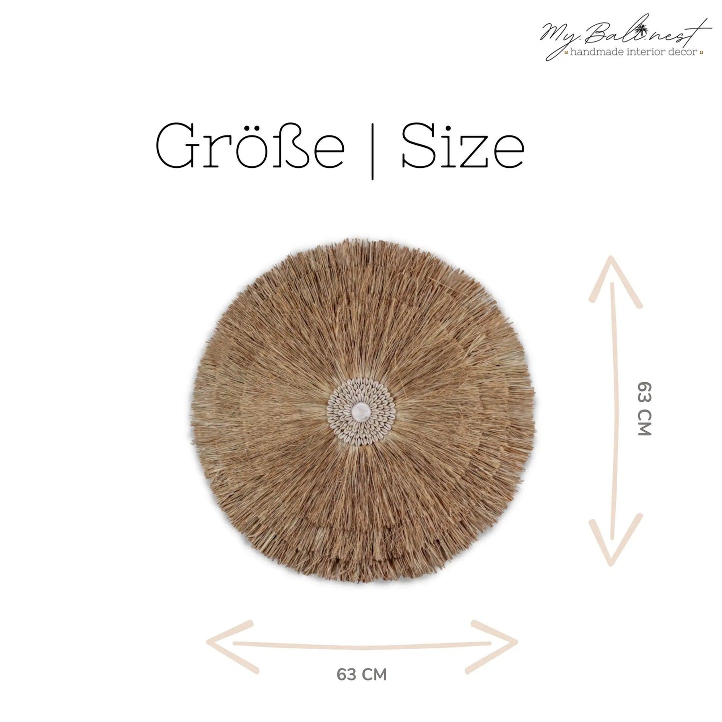 Exklusive Wanddekoration Boho Bali Handarbeit