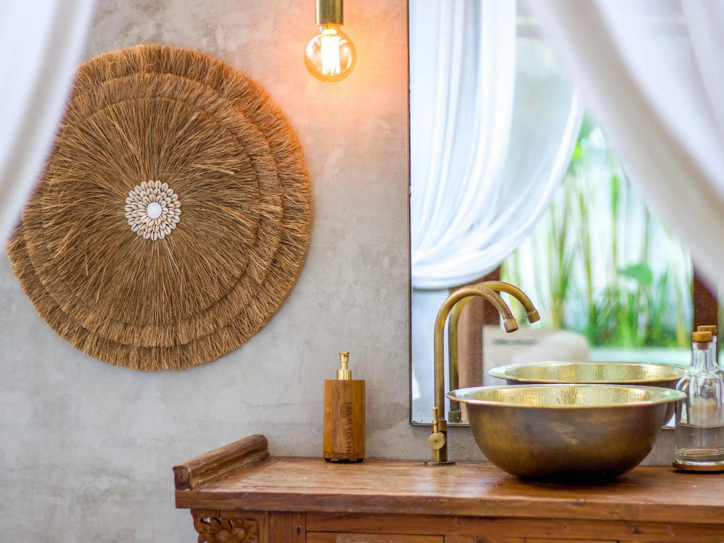 Handgefertigter Boho Wandbehang mit tropischem Flair für Beach-Atmosphäre