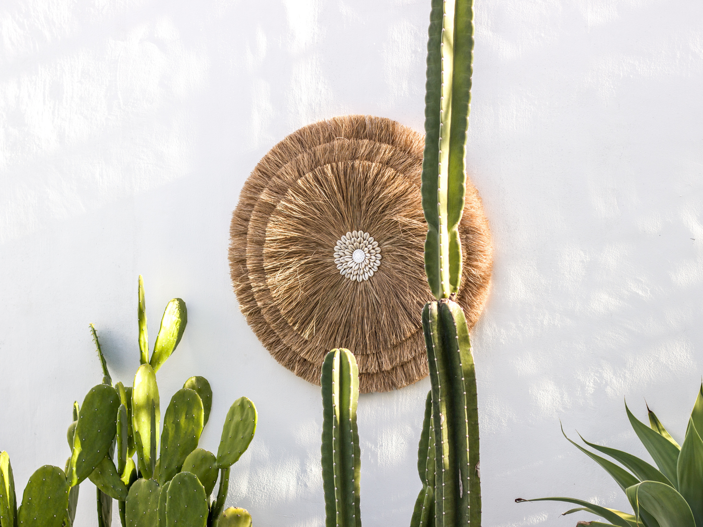 Natürliche Wanddekoration im Boho Chic Stil