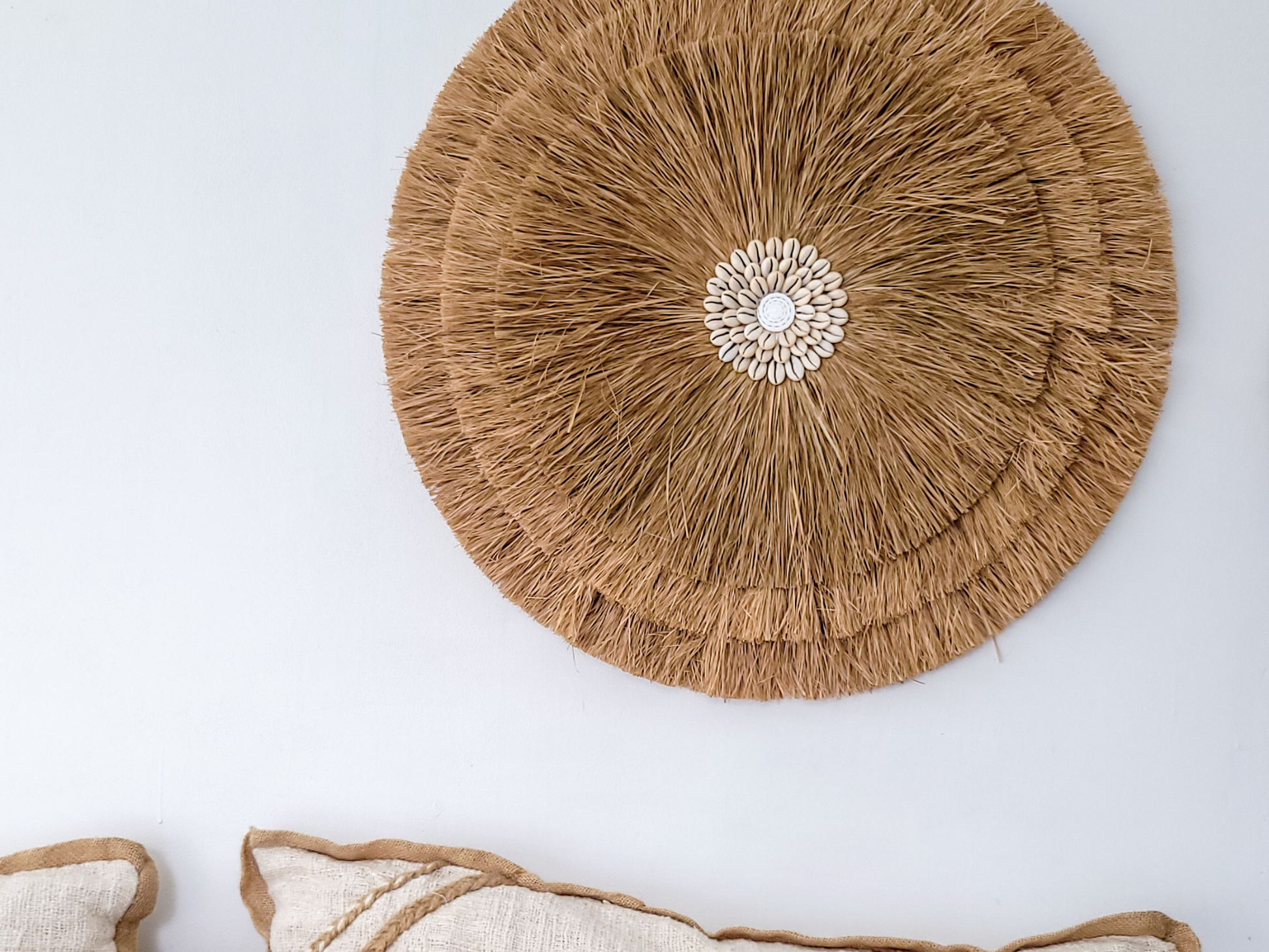 Wandbehang Bali Stil mit Muscheln