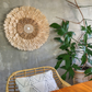 Exotische Wanddeko im Boho Stil – Handgefertigt mit Raffia